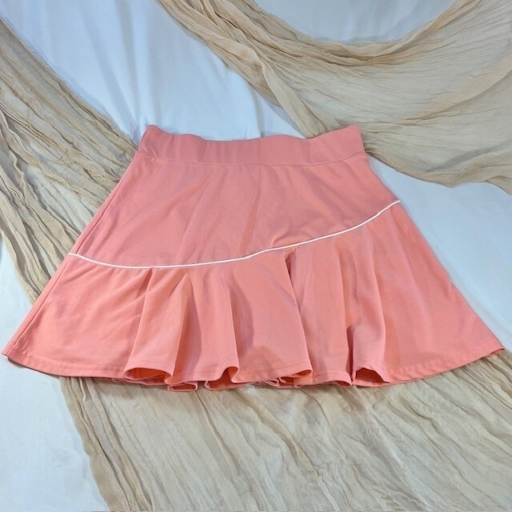 Bright Coral Relaxed Fit Athletic Preppy Tennis Skorts Size 2XL - Amazon Basics
